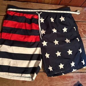 Men’s bathing suit Patriotic Star and Stripe swim Shorts